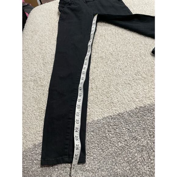Forever 21 Women's Size 26 Skinny Denim Overalls Black - Picture 7 of 12